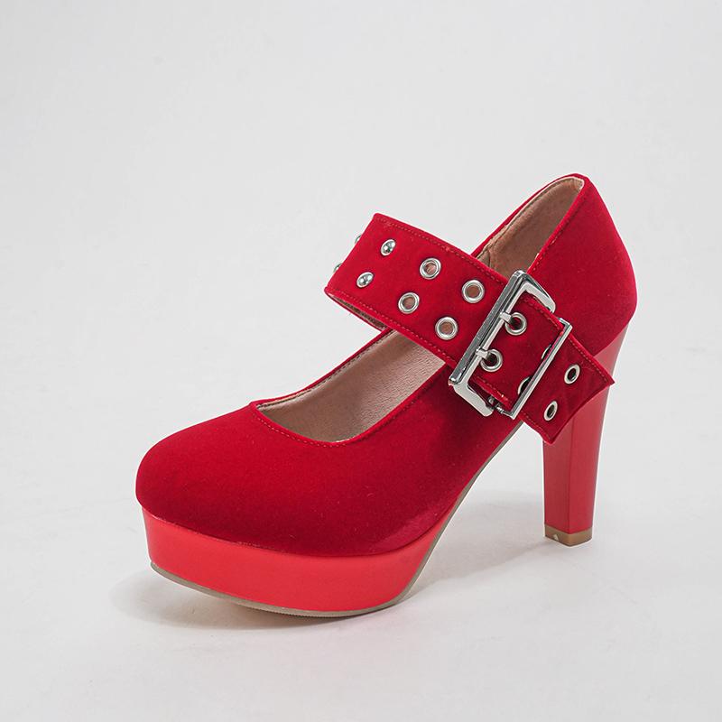 Women s high-heeled single shoes spring and summer new sexy European and American style waterproof table thick heel large size low-top shoes 34 червоний
Women s high-heeled single shoes spring and summer new sexy European and American style waterproof table thick heel large size low-top shoes 34 червоний
