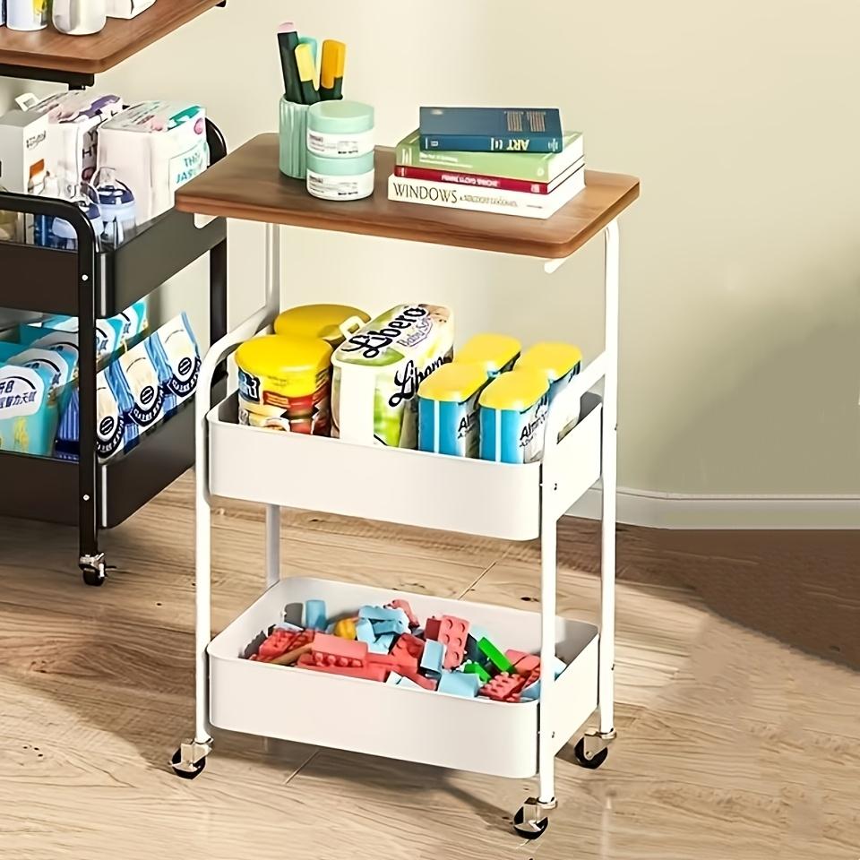 1pc Three-Layer Mobile Storage Cart | with Wooden Tabletop, Sturdy Metal Frame - Universal Wheel for Easy Movement білий
1pc Three-Layer Mobile Storage Cart | with Wooden Tabletop, Sturdy Metal Frame - Universal Wheel for Easy Movement білий