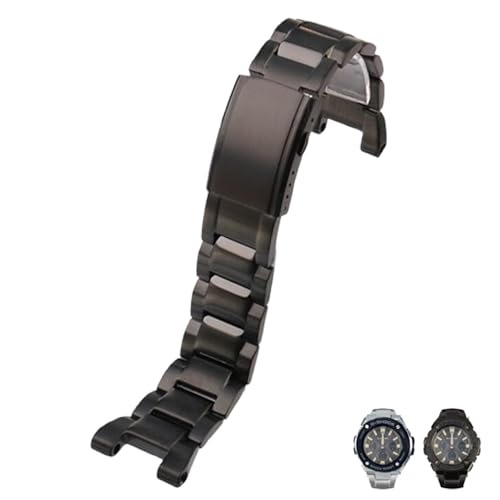 Small Shop Stainless Steel Watch Band Bracelet for G-SHOCK GST-W300, GST-400G, GST-B100, GST-210, S100D, S110D, and W110 (Black, 26*14mm)
Small Shop Stainless Steel Watch Band Bracelet for G-SHOCK GST-W300, GST-400G, GST-B100, GST-210, S100D, S110D, and W110 (Black, 26*14mm)