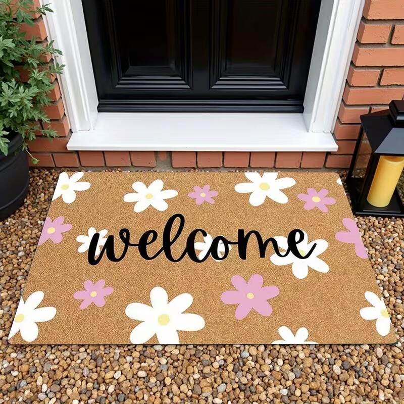 1pc Clear Floral Welcome Mat | Durable Polyester, Machine Washable, Suitable for Living Room, Bedroom, Office, and Indoor/Outdoor Use Fashionable home decorati
1pc Clear Floral Welcome Mat | Durable Polyester, Machine Washable, Suitable for Living Room, Bedroom, Office, and Indoor/Outdoor Use Fashionable home decorati