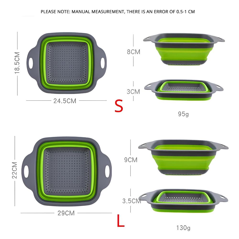 Silicone Folding Drain Basket Collapsible Drainer Fruit Vegetable Washing Basket Foldable Strainer Colander Kitchen Storage Tool
Silicone Folding Drain Basket Collapsible Drainer Fruit Vegetable Washing Basket Foldable Strainer Colander Kitchen Storage Tool