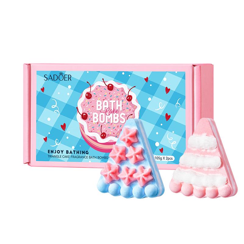 SADOER Triangle Cake Bath Bomb Gift Set (2-Pack, Foreign Language Edition) 105g each
SADOER Triangle Cake Bath Bomb Gift Set (2-Pack, Foreign Language Edition) 105g each