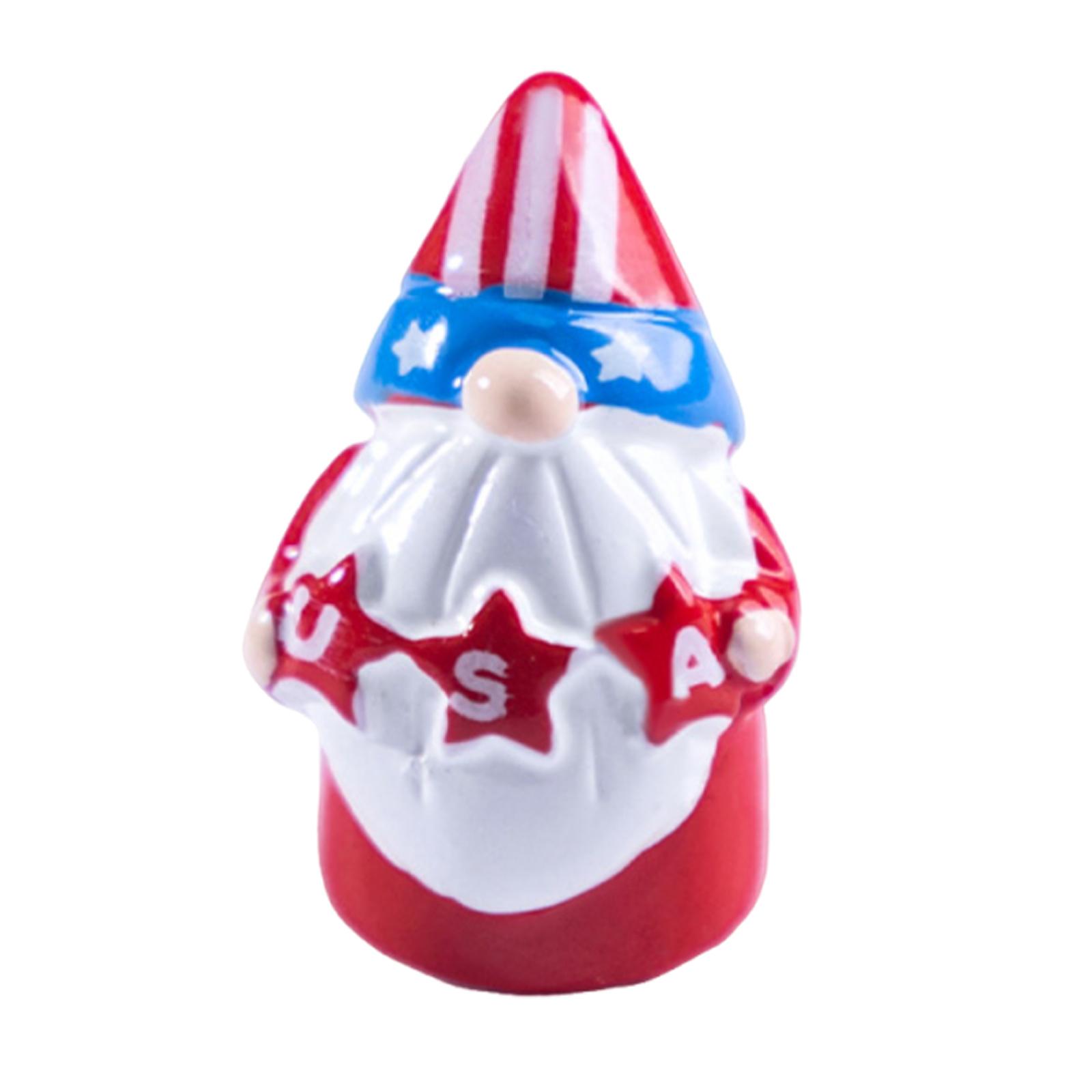 Ceramic Decorative Gnome Figurine with Star and Stripe Pattern for Indoor or Outdoor Display Holiday Ornament One Size
Ceramic Decorative Gnome Figurine with Star and Stripe Pattern for Indoor or Outdoor Display Holiday Ornament One Size
