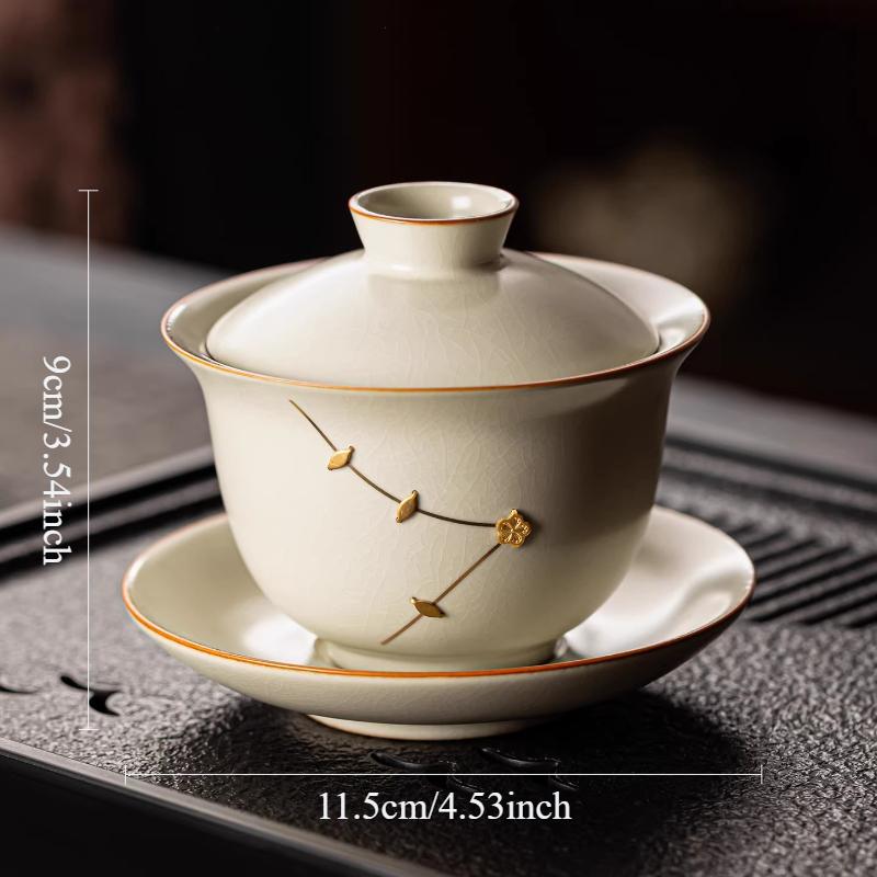 160ml Ceramic Hover Lid Bowl Yellow Ru Kiln Tea Cup High End Tea Bowl Chinese Household Use Drinking Tea Cups Drinking Utensils 160ml бежевий
160ml Ceramic Hover Lid Bowl Yellow Ru Kiln Tea Cup High End Tea Bowl Chinese Household Use Drinking Tea Cups Drinking Utensils 160ml бежевий