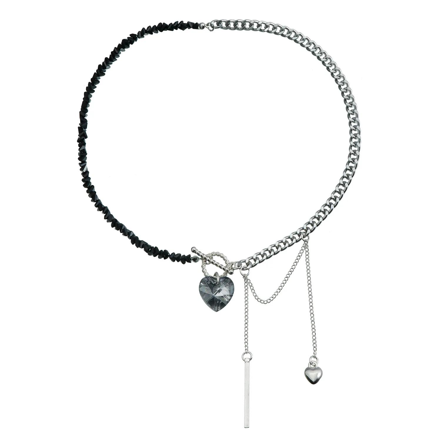 Glass Crystal Bead Heart Collarbone Chain Luxury Fashion Zircon Necklace for Women
Glass Crystal Bead Heart Collarbone Chain Luxury Fashion Zircon Necklace for Women