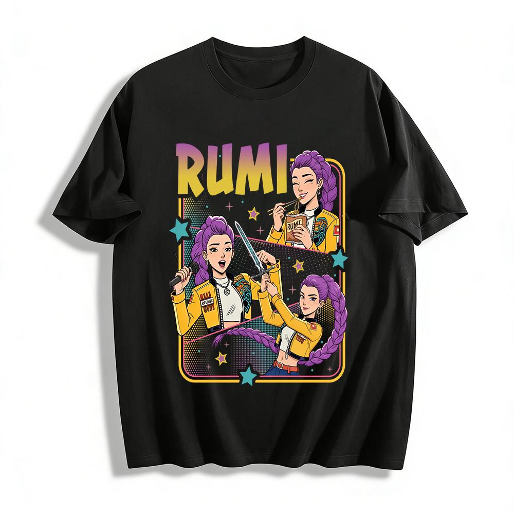 Cool Purple Braid Girl RUMI Print Casual Top Trendy Comic Style Loose Versatile T-Shirt For Daily Wear Pure cotton T-shirt XXS
Cool Purple Braid Girl RUMI Print Casual Top Trendy Comic Style Loose Versatile T-Shirt For Daily Wear Pure cotton T-shirt XXS