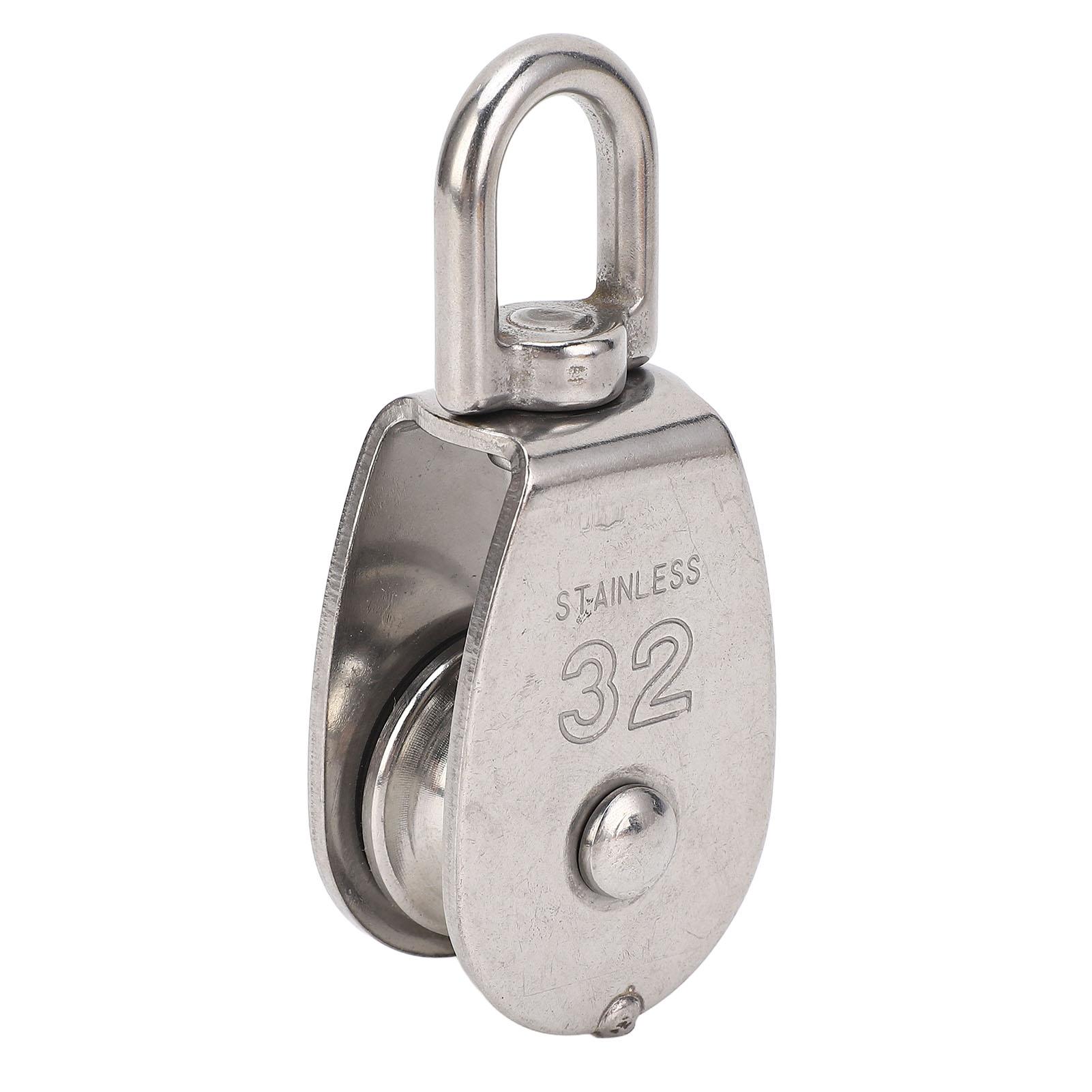 Морський шків з нержавіючої сталі, підйомний один шків, дротяний трос, висить буксирне колесо для вітрильника M32, Load Capacity: 250kg/551.
Морський шків з нержавіючої сталі, підйомний один шків, дротяний трос, висить буксирне колесо для вітрильника M32, Load Capacity: 250kg/551.