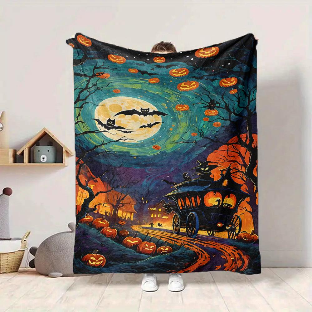 1pc Halloween Pumpkin Lightweight Flannel Blanket, Comfortable and Warm Blanket, for Office and Camping Sofa Bed, Livingroom060 130cmx150cm
1pc Halloween Pumpkin Lightweight Flannel Blanket, Comfortable and Warm Blanket, for Office and Camping Sofa Bed, Livingroom060 130cmx150cm