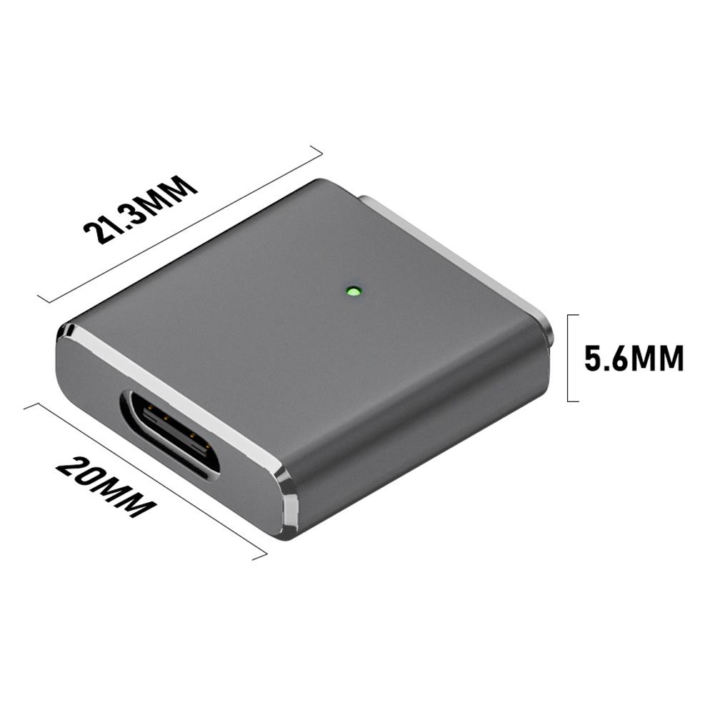 100 Вт USB-C до магнітного 3-контактного адаптера зі світлодіодним індикатором PD3.1 Type-C Female до магнітного 3-контактного адаптера для MacBook Air/для MacBook Pro чорний
100 Вт USB-C до магнітного 3-контактного адаптера зі світлодіодним індикатором PD3.1 Type-C Female до магнітного 3-контактного адаптера для MacBook Air/для MacBook Pro чорний