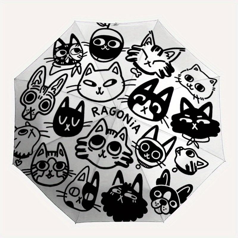 1pc Cat Heads Automatic Open/close Folding Umbrella, Compact Portable Travel Umbrella, Perfect Birthday/Christmas, Cute Umbrella, Durable Co
1pc Cat Heads Automatic Open/close Folding Umbrella, Compact Portable Travel Umbrella, Perfect Birthday/Christmas, Cute Umbrella, Durable Co