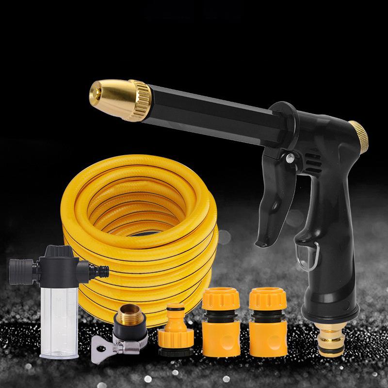 Водяной пистолет-распылитель высокого давления, шланг для полива сада, насадка-разбрызгиватель, набор инструментов для мытья автомобиля, автомойка 
Водяной пистолет-распылитель высокого давления, шланг для полива сада, насадка-разбрызгиватель, набор инструментов для мытья автомобиля, автомойка