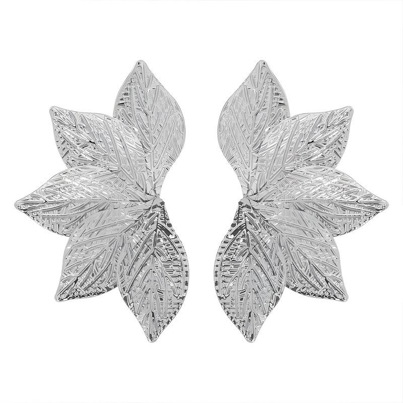 Popular European and American sources of goods, exaggerated personality, three-dimensional leaves, flowers, earrings, temperament срібний
Popular European and American sources of goods, exaggerated personality, three-dimensional leaves, flowers, earrings, temperament срібний