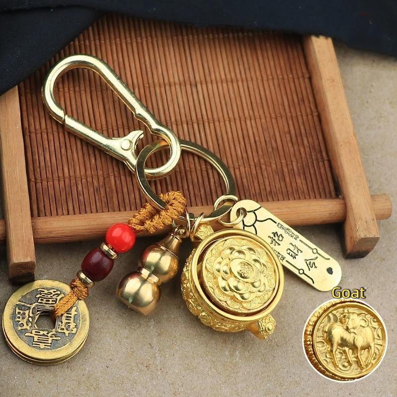 Zodiac Animal Keychain With Cinnabar Charms Wealth Ancient Chinese Emperor Coin Gourd Ornament Lucky Charm Keyring Accessories as the picture
Zodiac Animal Keychain With Cinnabar Charms Wealth Ancient Chinese Emperor Coin Gourd Ornament Lucky Charm Keyring Accessories as the picture
