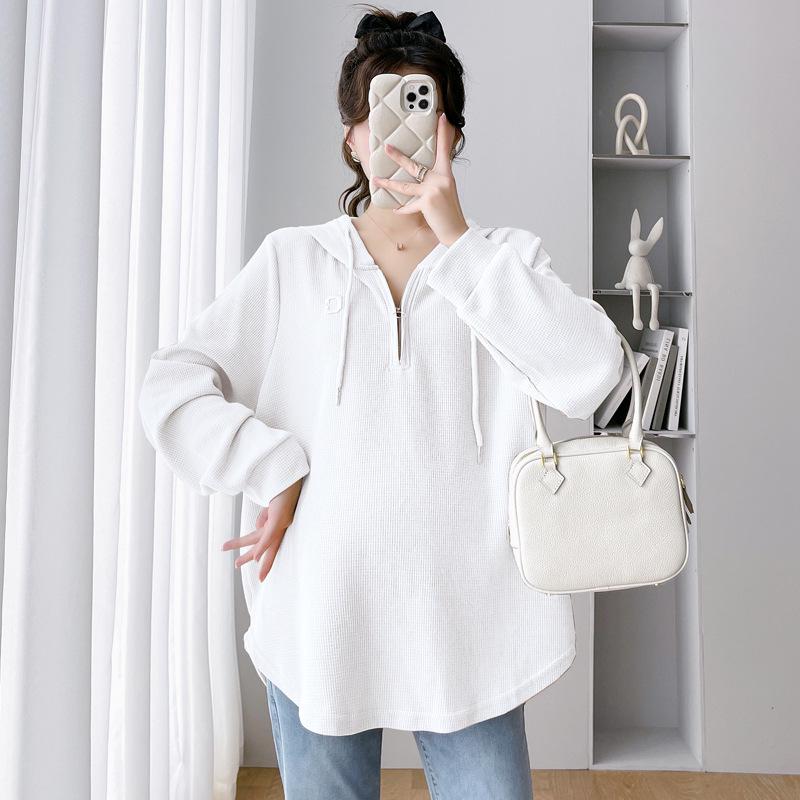 2026 Autumn/Winter Maternity Embroidered Half-Zip Hooded Waffle Knit Sweatshirt Medium
2026 Autumn/Winter Maternity Embroidered Half-Zip Hooded Waffle Knit Sweatshirt Medium