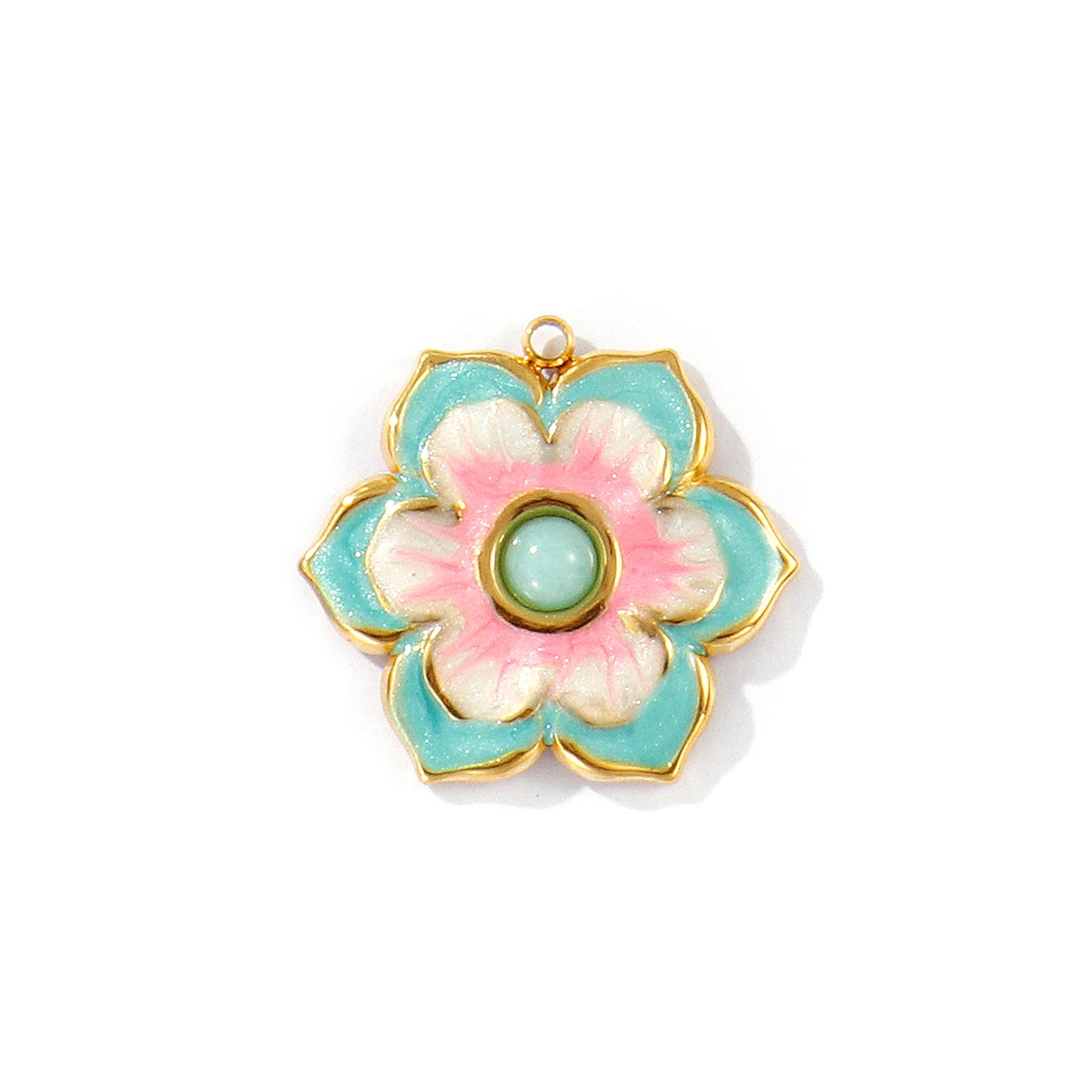 2 PCs Waterproof 304 Stainless Steel & Rhinestone Flora Charms 18K Gold Plated Enamel Flower Pendants For DIY Necklace Making
2 PCs Waterproof 304 Stainless Steel & Rhinestone Flora Charms 18K Gold Plated Enamel Flower Pendants For DIY Necklace Making
