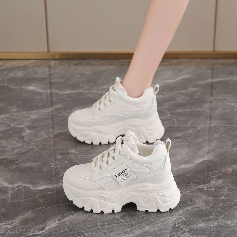 Spring Fashion Lace Up Chunky Sneakers for Women Pu Leather Thick Bottom Running Shoes Comfort Breathable Platform Sports Shoes 40 білий
Spring Fashion Lace Up Chunky Sneakers for Women Pu Leather Thick Bottom Running Shoes Comfort Breathable Platform Sports Shoes 40 білий