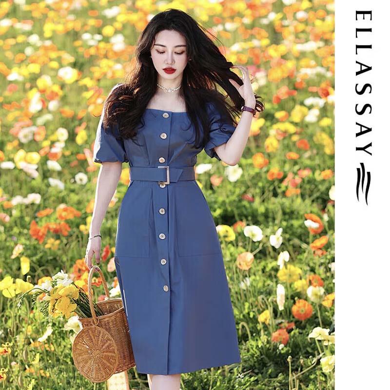 ELLASSAY Women s French Square Neck Cotton-Blend Dress XS
ELLASSAY Women s French Square Neck Cotton-Blend Dress XS