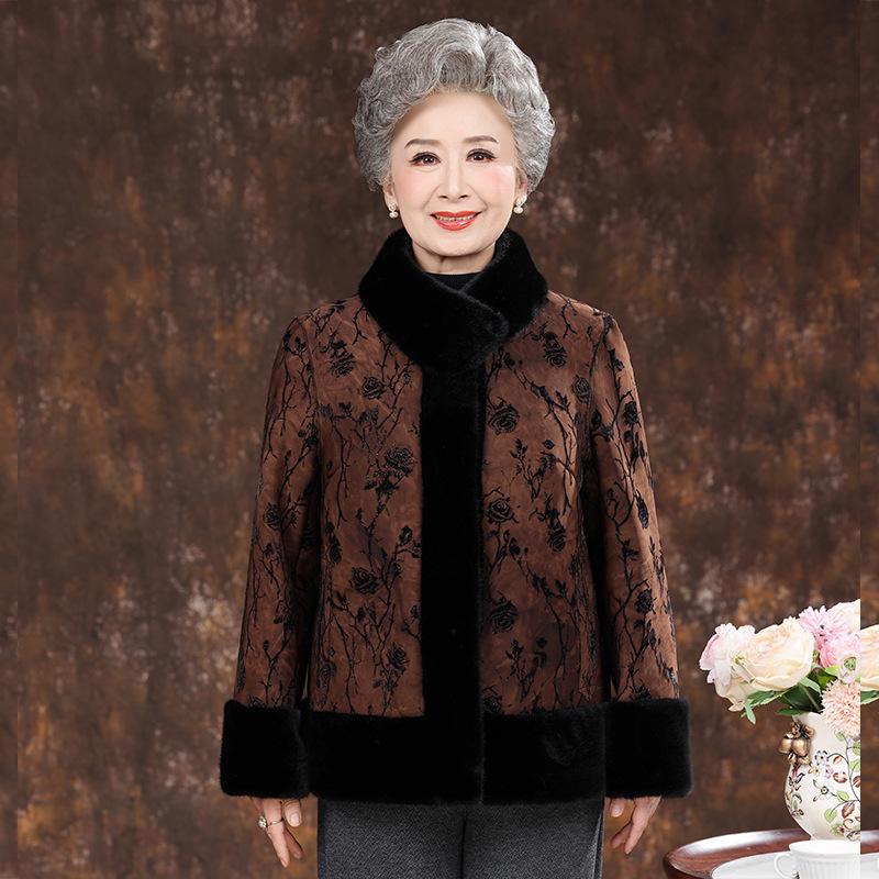Elegant Mink Velvet Fur-Lined Coat for Elderly Ladies 3XL (125-135 lbs) темный кофе
Elegant Mink Velvet Fur-Lined Coat for Elderly Ladies 3XL (125-135 lbs) темный кофе