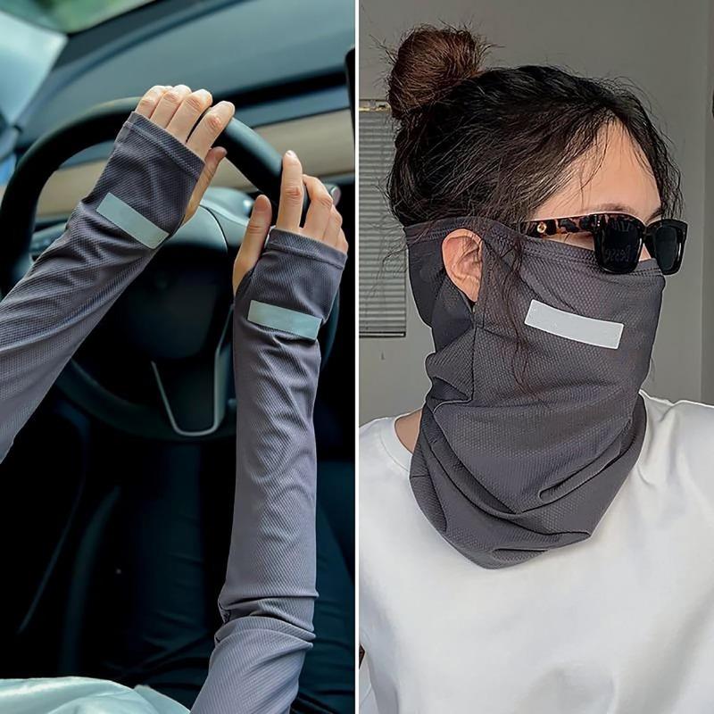 1set UV Protection Neck Gaiter Sun Arm Sleeves Set,Cooling Face Neck Mask and Ice Silk Arm Sleeves,Summer Essentials 1set(2pcs) сірий
1set UV Protection Neck Gaiter Sun Arm Sleeves Set,Cooling Face Neck Mask and Ice Silk Arm Sleeves,Summer Essentials 1set(2pcs) сірий