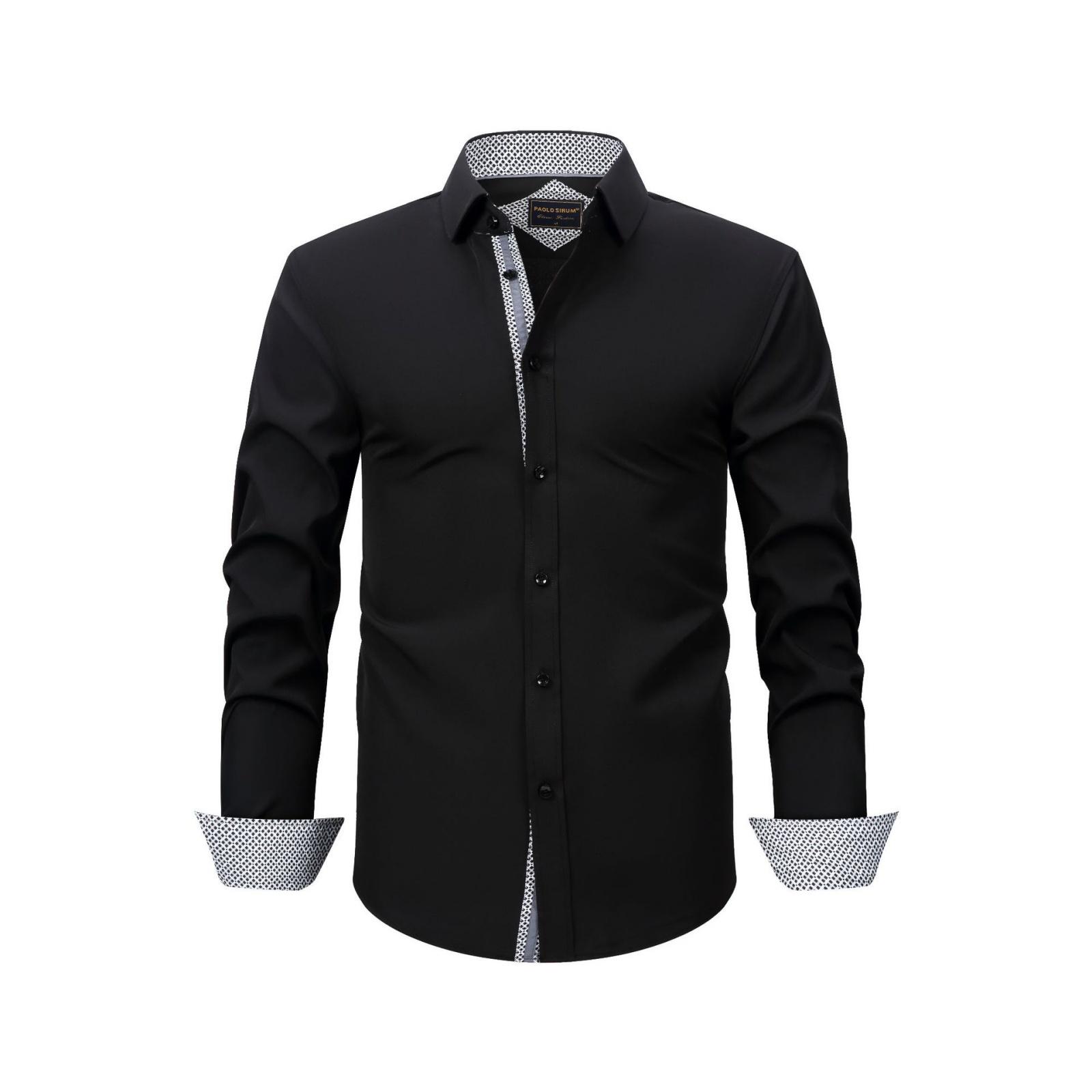 Men s Four-sided Spring Long-sleeved Lapel Shirt, Men s Large-sized Casual And Trendy Button Shirt M чорний
Men s Four-sided Spring Long-sleeved Lapel Shirt, Men s Large-sized Casual And Trendy Button Shirt M чорний