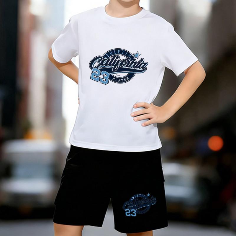 Boys 2 Piece California Letter Printed Outfit, Short Sleeve T-Shirt and Shorts Set for Kids Age 5-14,White,Black Sporty Casual Summer Clothes 13-14 Years білий
Boys 2 Piece California Letter Printed Outfit, Short Sleeve T-Shirt and Shorts Set for Kids Age 5-14,White,Black Sporty Casual Summer Clothes 13-14 Years білий