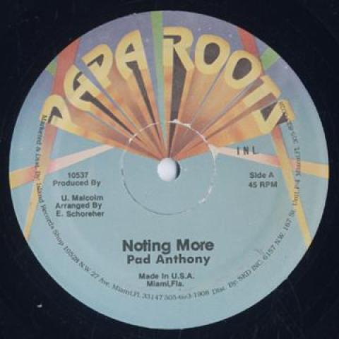 12inch Record PAD ANTHONY - Nothing More / Version 10537 Papa Roots 1987 US Reggae, Ska & Dub
12inch Record PAD ANTHONY - Nothing More / Version 10537 Papa Roots 1987 US Reggae, Ska & Dub