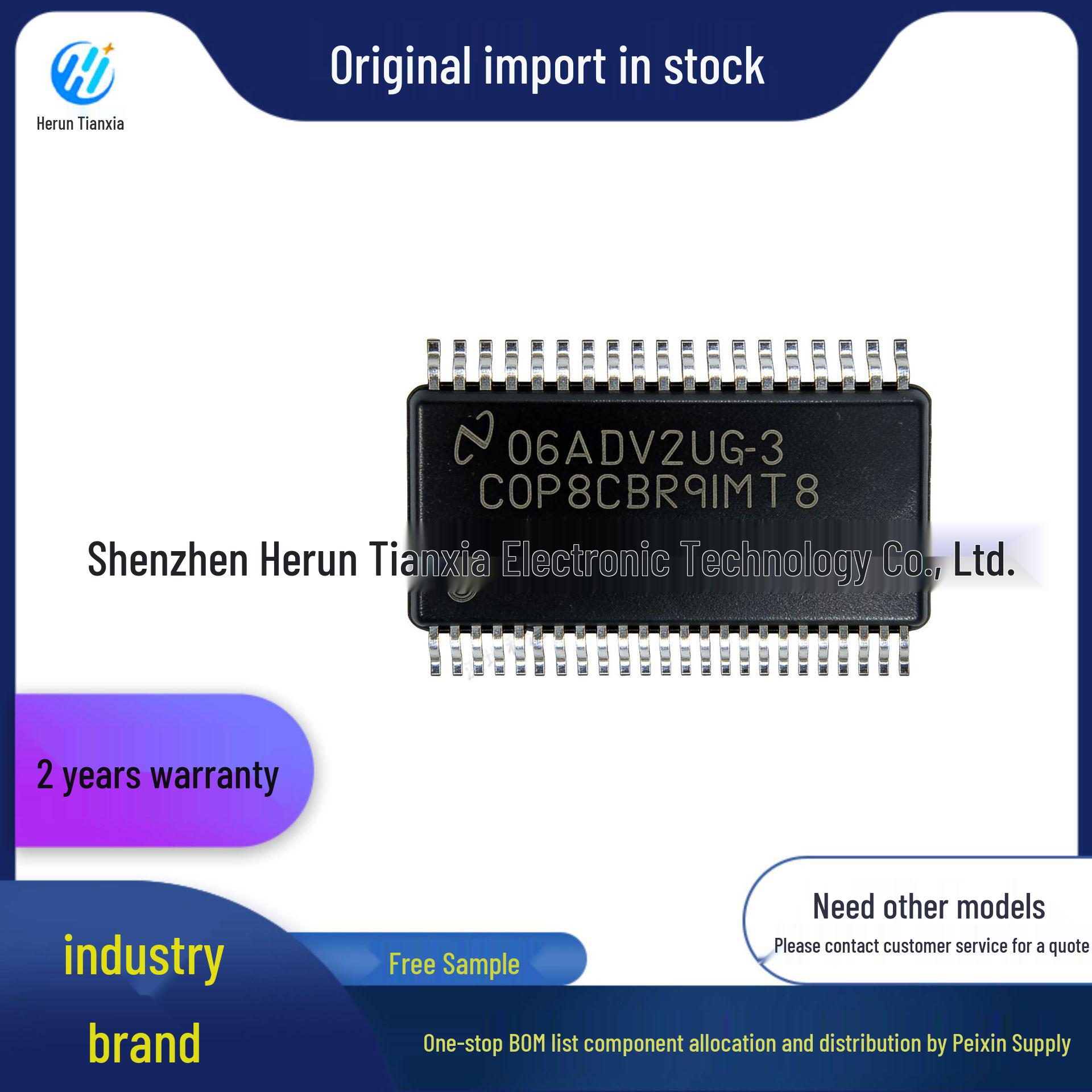 COP8CBR9IMT8/NOPB 8-bit Microcontroller IC, SSOP-48 Package, Electronic Component BOM.
COP8CBR9IMT8/NOPB 8-bit Microcontroller IC, SSOP-48 Package, Electronic Component BOM.