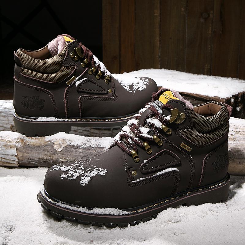 Winter Men s Hiking Boots Leather Men Ankle Boots Warm Snow Boots with Fur Non-slip Work Shoes Outdoor Climbing Walking Sneakers 37
Winter Men s Hiking Boots Leather Men Ankle Boots Warm Snow Boots with Fur Non-slip Work Shoes Outdoor Climbing Walking Sneakers 37