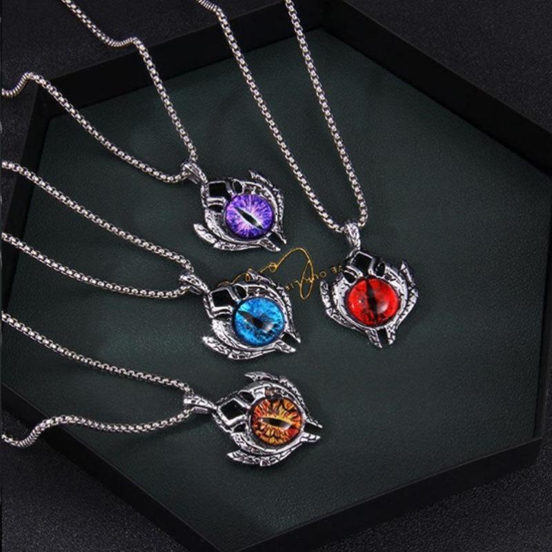 LXL Fashion Devil Eye Moonstone Stainless Steel Necklace Punk Hip Hop Necklace for Men Stainless Steel Jewelry Halloween Party Gift
LXL Fashion Devil Eye Moonstone Stainless Steel Necklace Punk Hip Hop Necklace for Men Stainless Steel Jewelry Halloween Party Gift