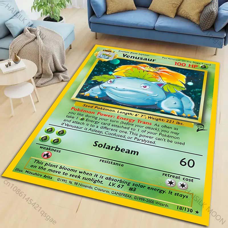 Pokémon Card Pikachu Charizard Squirtle Print Carpet Rug for Living Room Bedroom Sofa Decor Home Area Rug Non-slip Mat Play Rugs 120x160cm
Pokémon Card Pikachu Charizard Squirtle Print Carpet Rug for Living Room Bedroom Sofa Decor Home Area Rug Non-slip Mat Play Rugs 120x160cm