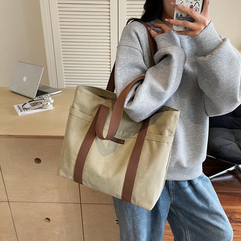 new canvas bag women s casual fashion shoulder bag go to work shopping student summer versatile bag хакі
new canvas bag women s casual fashion shoulder bag go to work shopping student summer versatile bag хакі