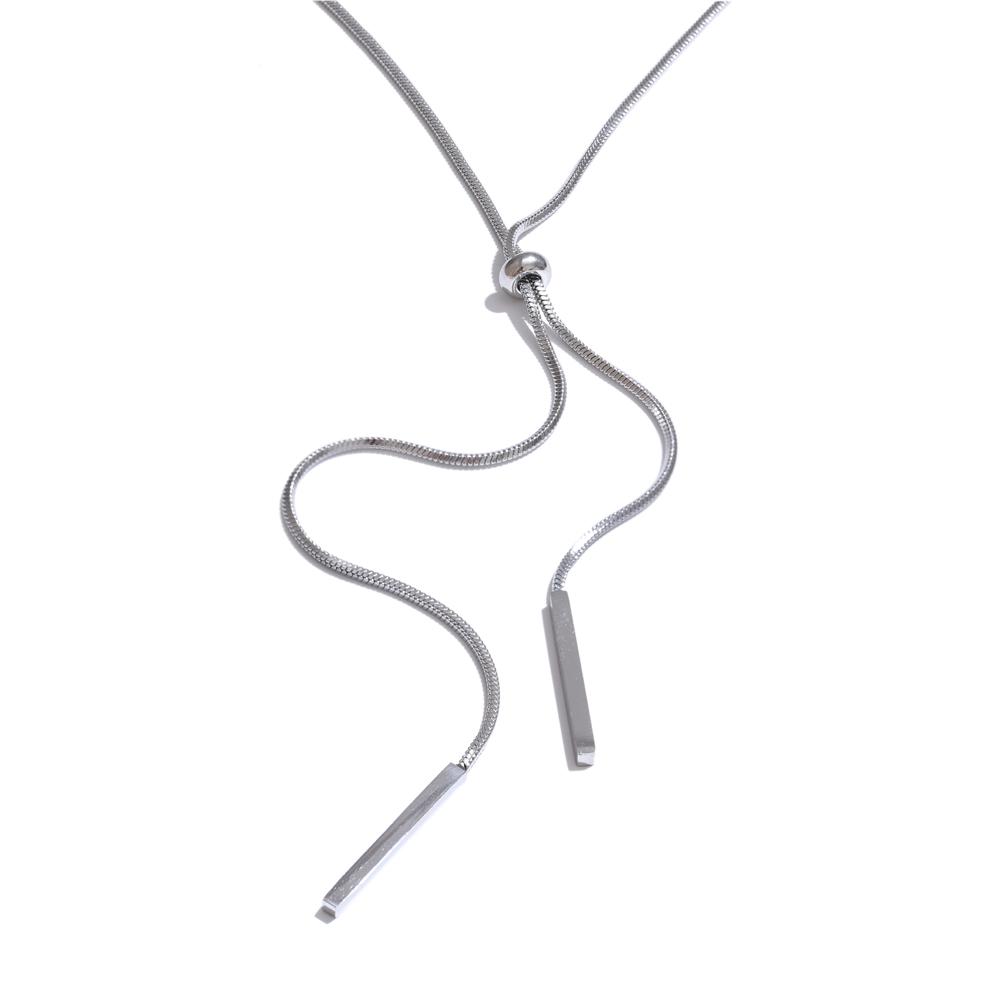 Yhpup 80+5cm Stainless Steel Adjustable Exquisite Sweater Chain Smooth Necklace for Women Minimalist Collar Fashion PVD Jewelry
Yhpup 80+5cm Stainless Steel Adjustable Exquisite Sweater Chain Smooth Necklace for Women Minimalist Collar Fashion PVD Jewelry