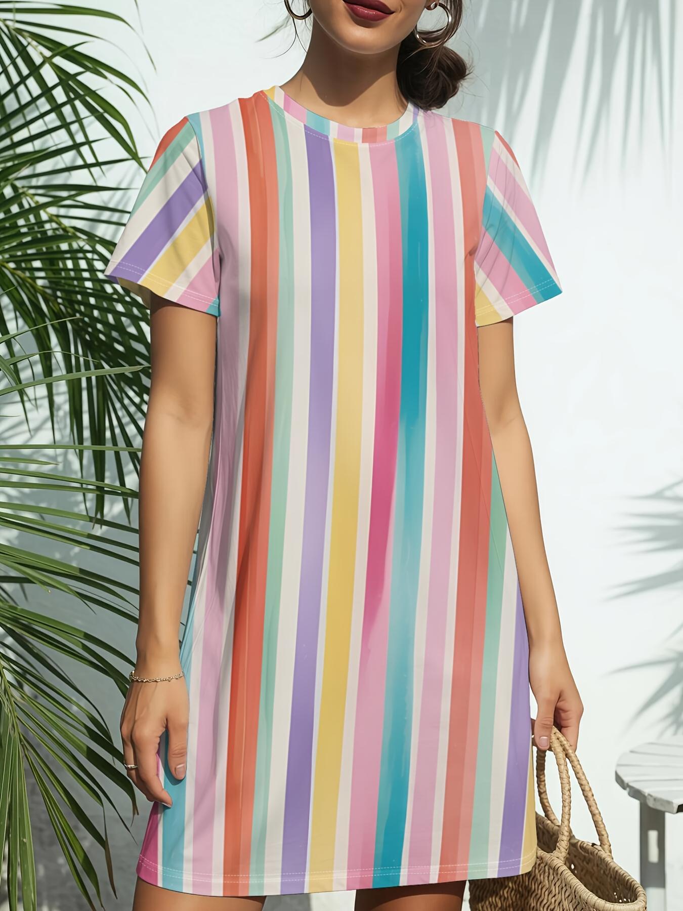 The New Women S Round Neck T-Shirt Features Rainbow Stripes. Short Sleeves. And an American Fashion Style with Digital Prints. Perfect for Spring And XL дубильна кора
The New Women S Round Neck T-Shirt Features Rainbow Stripes. Short Sleeves. And an American Fashion Style with Digital Prints. Perfect for Spring And XL дубильна кора