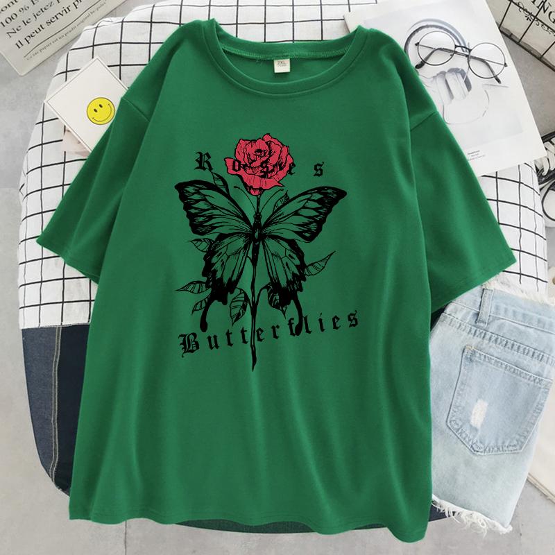 Футболка с сочетанием красных роз и бантов, женская уличная модная футболка, футболка большого размера, повседневная хлопковая футболка с коротким рукавом 4XL
Футболка с сочетанием красных роз и бантов, женская уличная модная футболка, футболка большого размера, повседневная хлопковая футболка с коротким рукавом 4XL