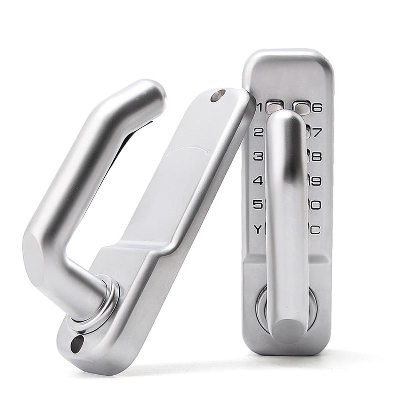 Mechanical Digital Door Lock, Keyless Lock, 4-7 Digit Combination Lock, Double-Sided Lever Handle, Waterproof, Zinc Alloy, No Battery Required, Suitab
Mechanical Digital Door Lock, Keyless Lock, 4-7 Digit Combination Lock, Double-Sided Lever Handle, Waterproof, Zinc Alloy, No Battery Required, Suitab