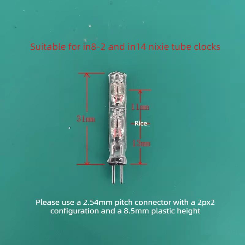Glow Tube Clock Accessories Time Separator Colon Tube Glow Tube Colon Tube Maintenance Electron Desktop Numbers Clock Part
Glow Tube Clock Accessories Time Separator Colon Tube Glow Tube Colon Tube Maintenance Electron Desktop Numbers Clock Part