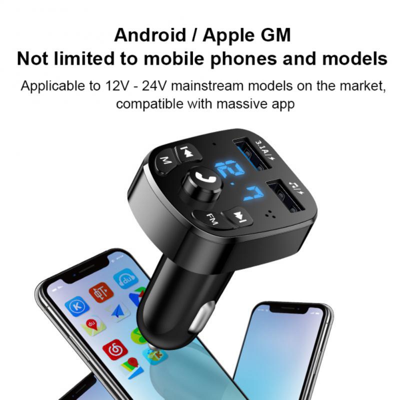 1 шт. Автомобильный Bluetooth5.0 Fm-передатчик, приемник, многофункциональный USB-приемник для быстрой зарядки автомобиля, цифровой дисплей, MP3-плеер, автомобильные аксессуары
1 шт. Автомобильный Bluetooth5.0 Fm-передатчик, приемник, многофункциональный USB-приемник для быстрой зарядки автомобиля, цифровой дисплей, MP3-плеер, автомобильные аксессуары