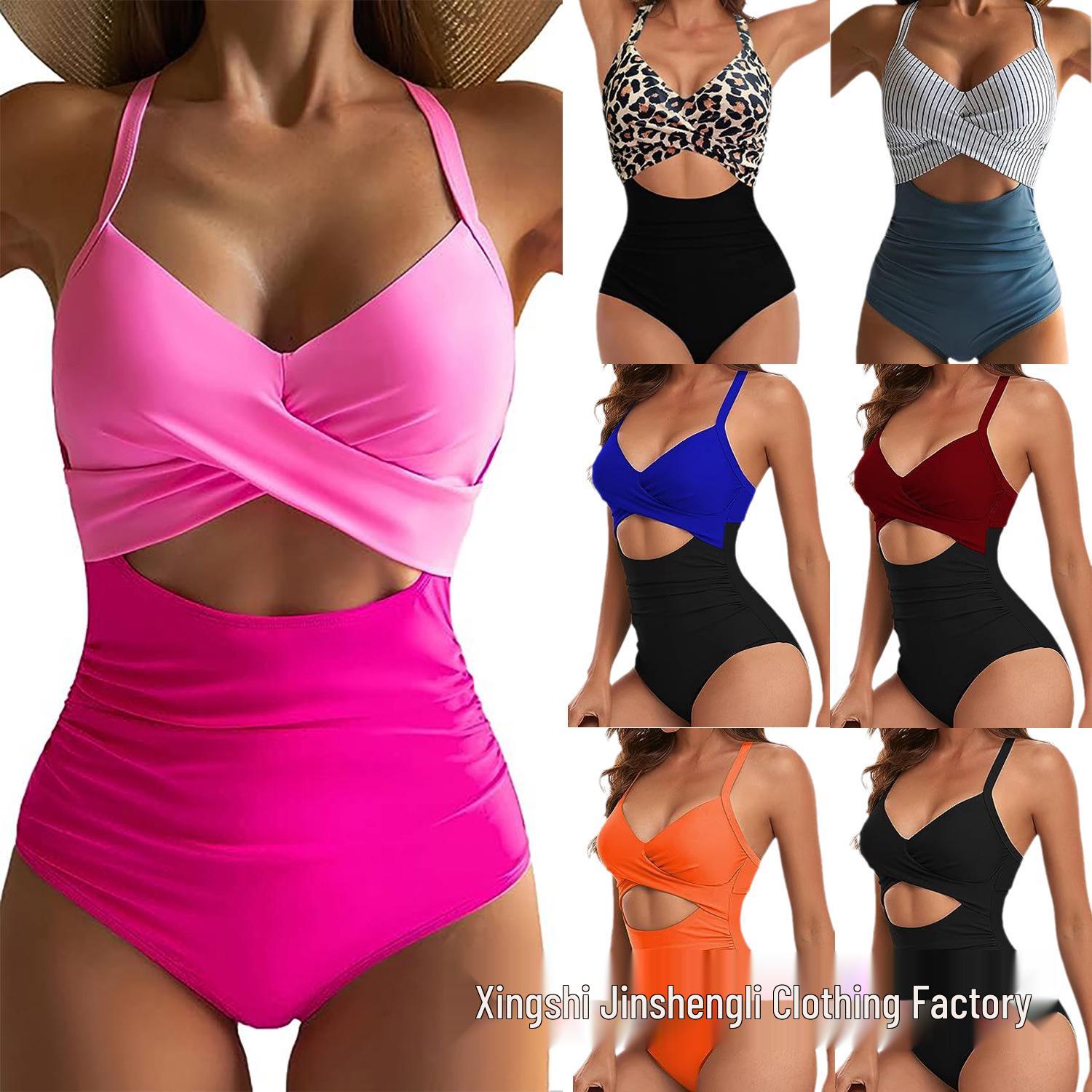 European & American Sexy Backless Women s One-Piece Swimsuit with Criss-Cross Straps L
European & American Sexy Backless Women s One-Piece Swimsuit with Criss-Cross Straps L