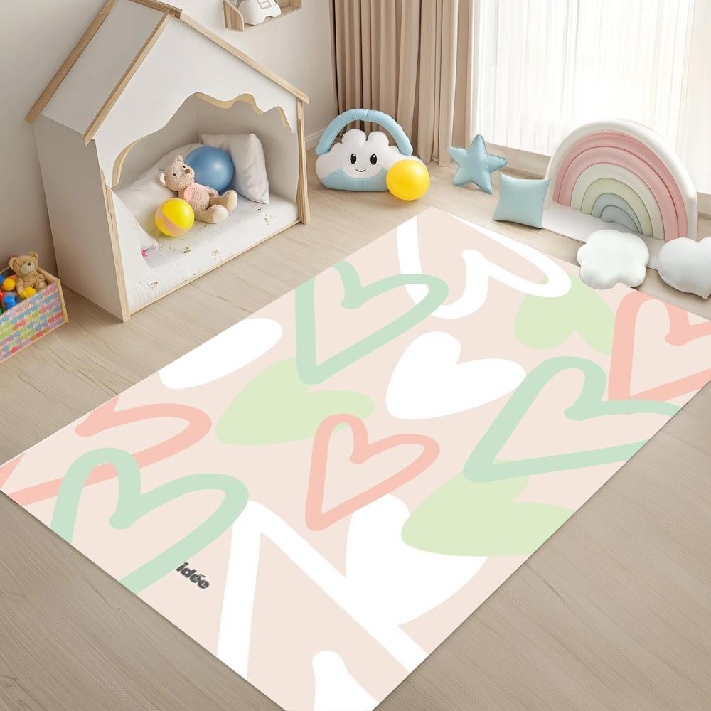 Sweet Heart Pattern Soft Area Rug Non Slip Decorative Floor Mat for Living Room Bedroom Kids Playroom Multiple Color Options 40X60cm
Sweet Heart Pattern Soft Area Rug Non Slip Decorative Floor Mat for Living Room Bedroom Kids Playroom Multiple Color Options 40X60cm