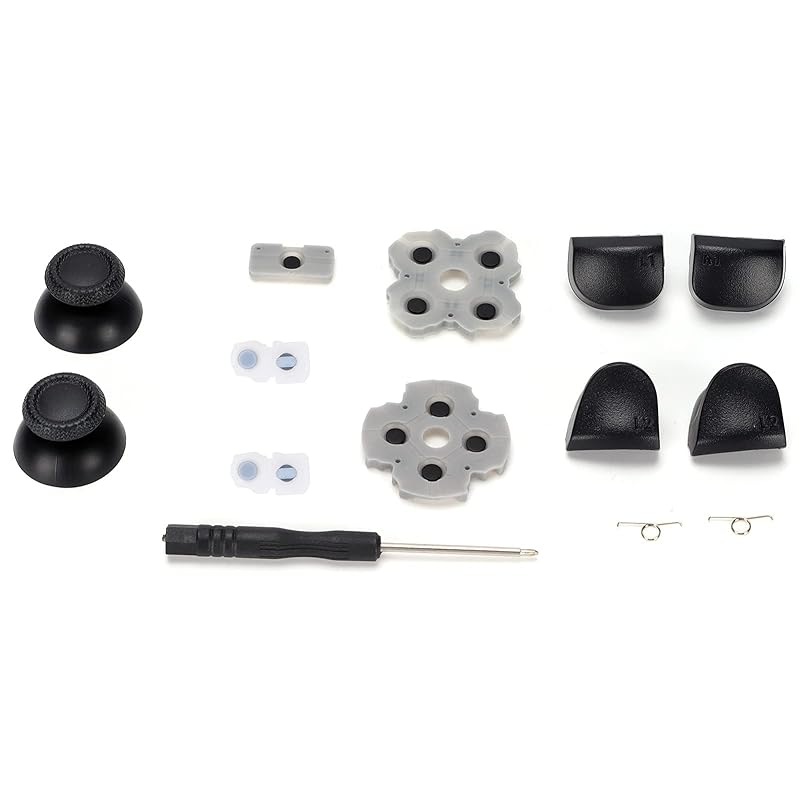 Vbestlife Conductive Rubber Pads for PS5, PS5 Gaming Controller Component Replacement Processing Controller Replacement Kit with Repair Kit
Vbestlife Conductive Rubber Pads for PS5, PS5 Gaming Controller Component Replacement Processing Controller Replacement Kit with Repair Kit