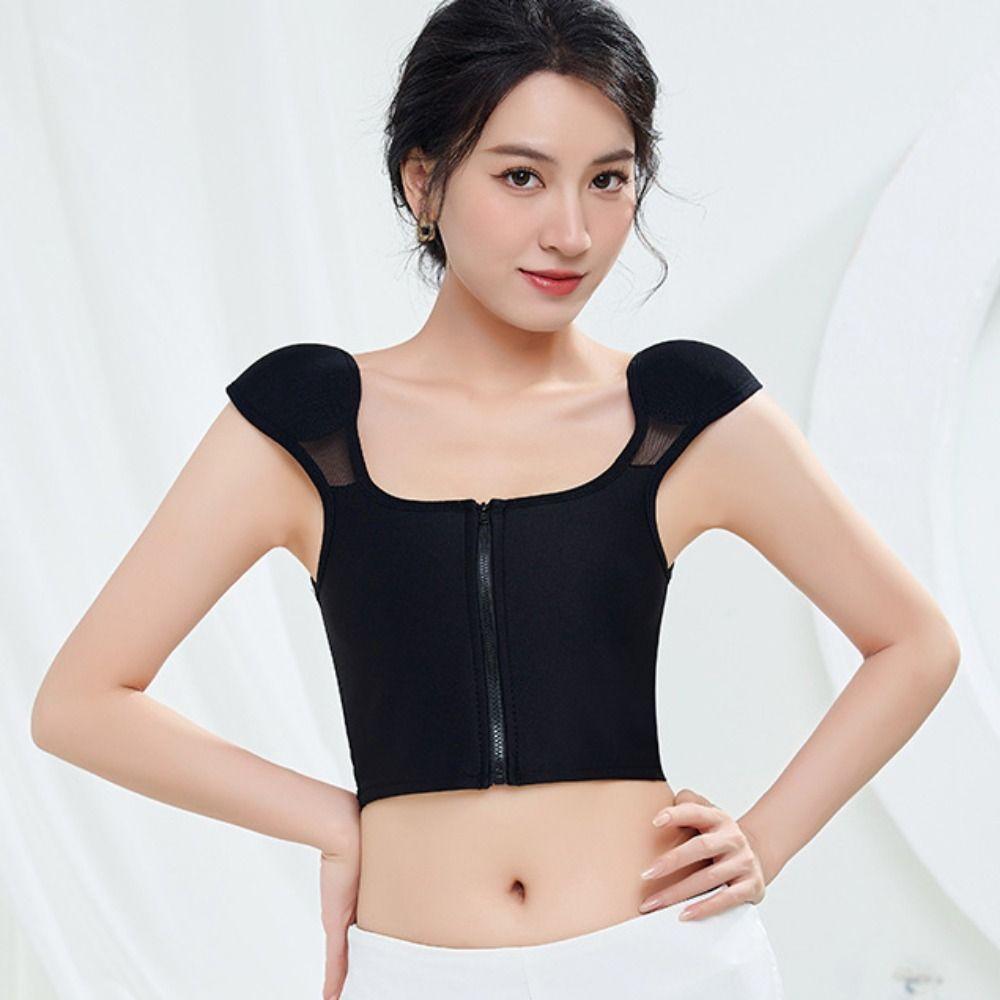Shockproof Flat Breast Binder Bustier Shapewear Shoulder Pad Chest Binding Tank Top Shapers Girl XXL чорний
Shockproof Flat Breast Binder Bustier Shapewear Shoulder Pad Chest Binding Tank Top Shapers Girl XXL чорний