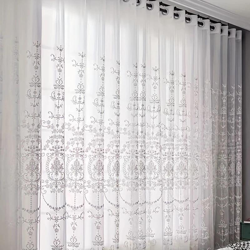 Modern White Embroidered Blackout Curtains for Living Room, Bedroom, or Balcony 100x200 cm
Modern White Embroidered Blackout Curtains for Living Room, Bedroom, or Balcony 100x200 cm