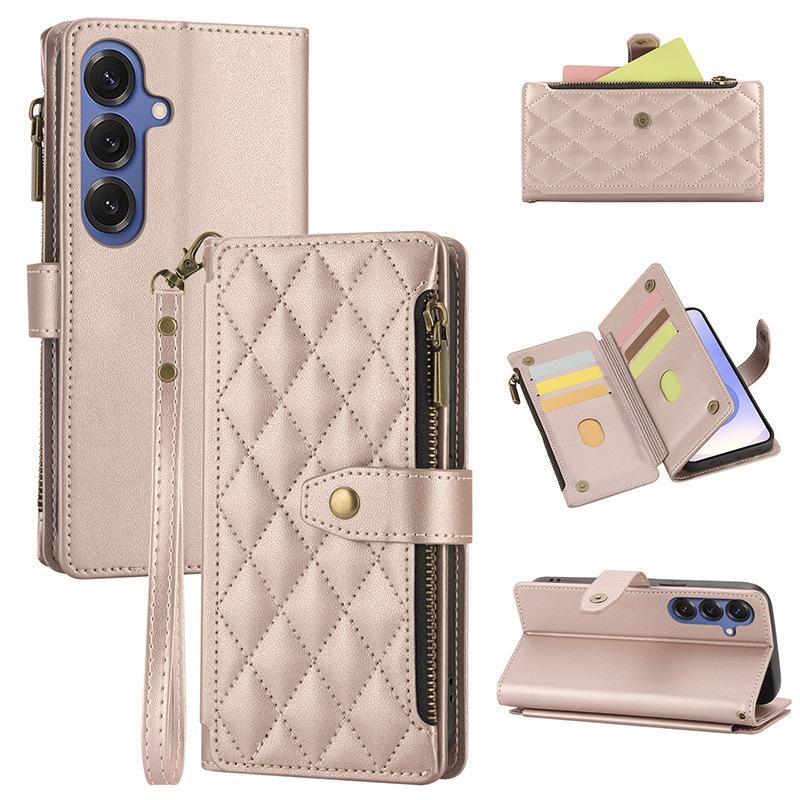 Fashion Embroidered Zipper Phone Case Wallet Leather Case for Samsung Galaxy S25 Phone Case Galaxy S25FE рожевий колір золота
Fashion Embroidered Zipper Phone Case Wallet Leather Case for Samsung Galaxy S25 Phone Case Galaxy S25FE рожевий колір золота