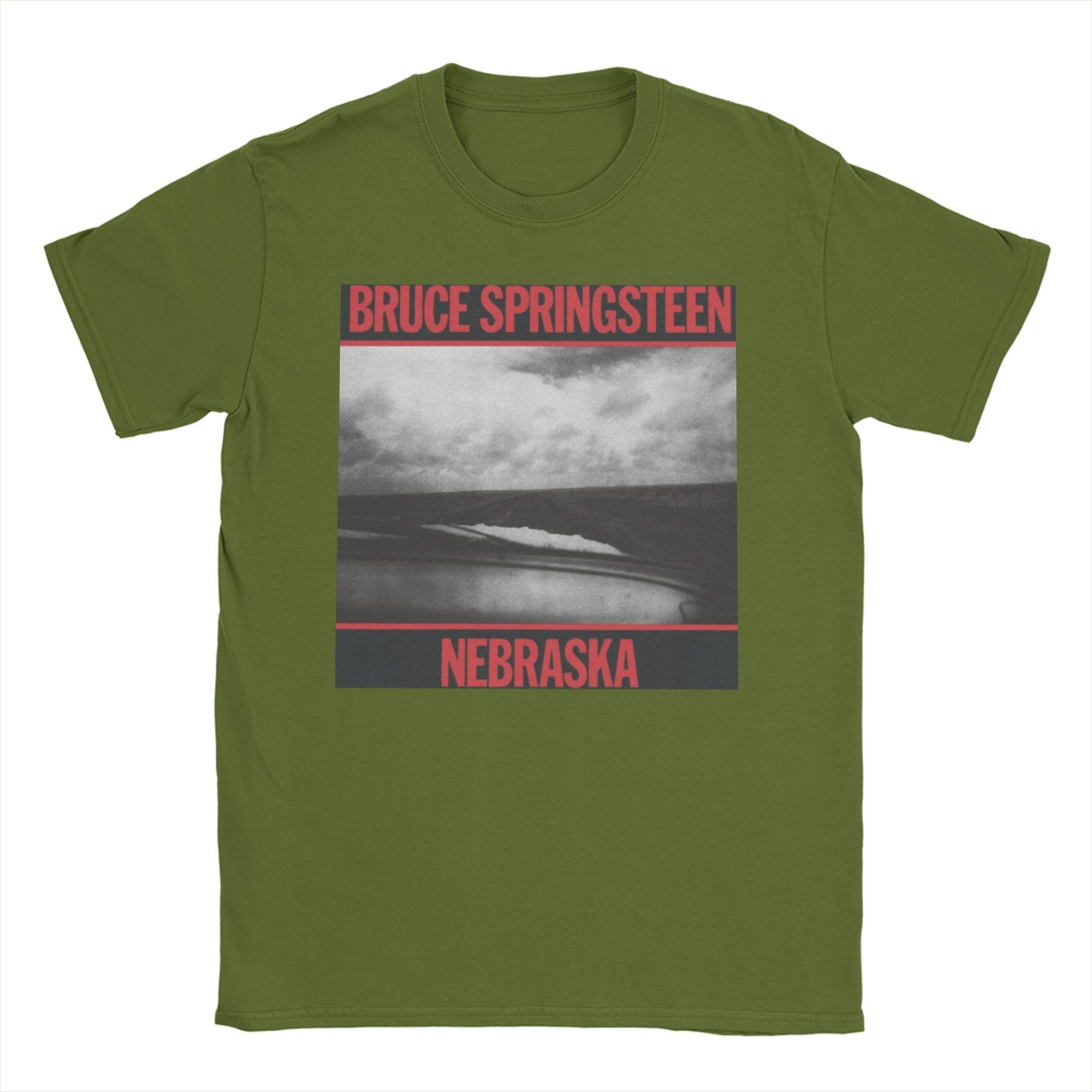 Bruce Springsteens T Shirt Men Pure Cotton Leisure T-Shirt O Neck Nebraska Tee Shirt Short Sleeve Clothing Printing 4XL
Bruce Springsteens T Shirt Men Pure Cotton Leisure T-Shirt O Neck Nebraska Tee Shirt Short Sleeve Clothing Printing 4XL