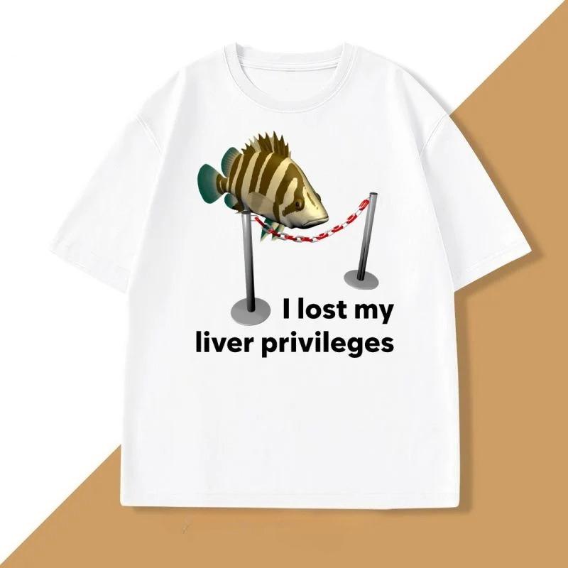 I Lost My Liver Privileges Cursed Fish T Shirt Funny Fish Meme TShirt Unhinged Summer Short Sleeve Tshirt Women Clothing S
I Lost My Liver Privileges Cursed Fish T Shirt Funny Fish Meme TShirt Unhinged Summer Short Sleeve Tshirt Women Clothing S
