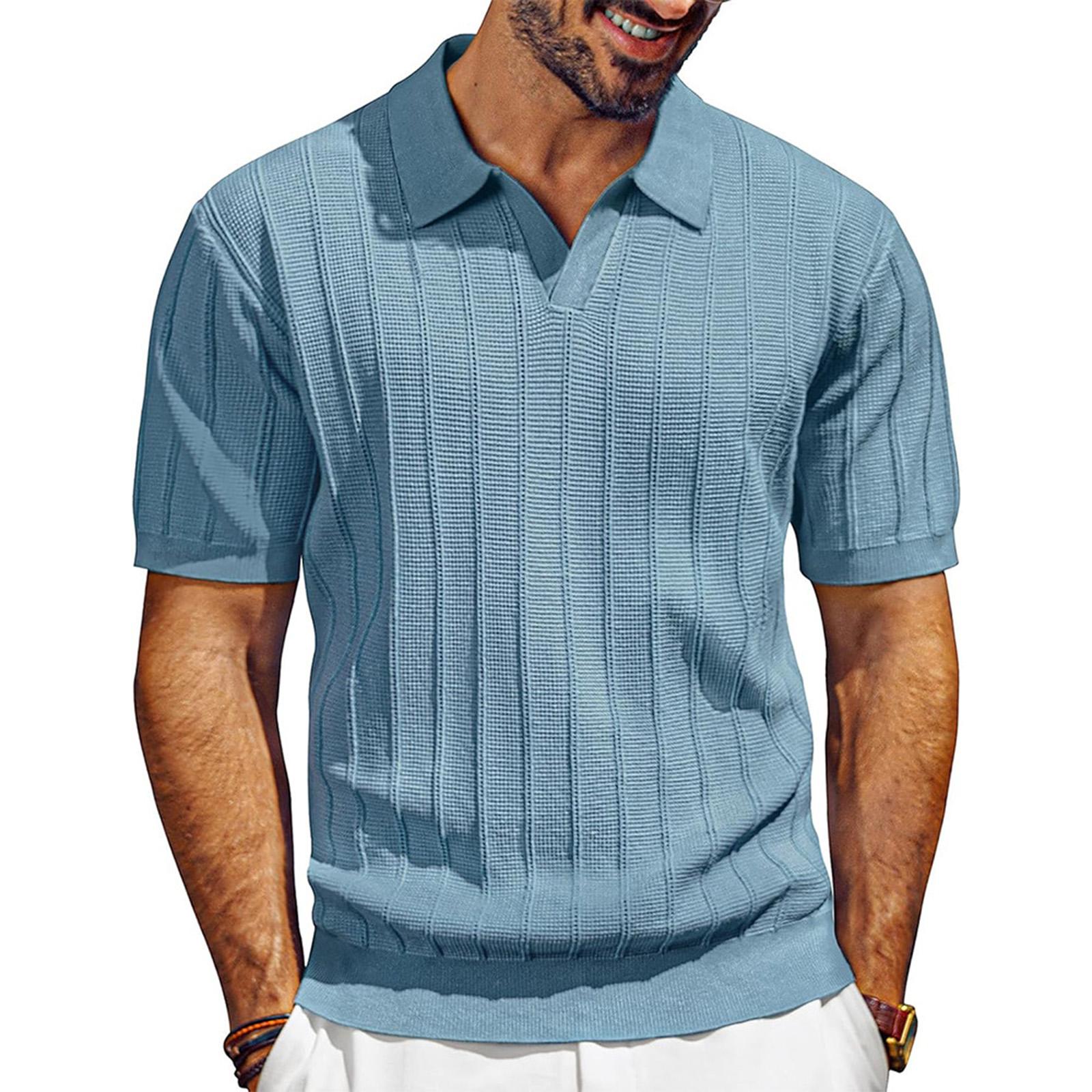 Men s Mesh Hollow Out Striped Knitted Short Sleeve T-Shirt XL небо синє кольору
Men s Mesh Hollow Out Striped Knitted Short Sleeve T-Shirt XL небо синє кольору