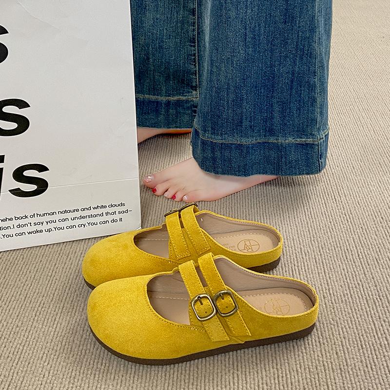 CRLAYDK Womens Backless Mules Slip On Strap Buckle Flat Loafers House Slippers for Lady Suede Casual Dressy Outdoor Slides 35
CRLAYDK Womens Backless Mules Slip On Strap Buckle Flat Loafers House Slippers for Lady Suede Casual Dressy Outdoor Slides 35