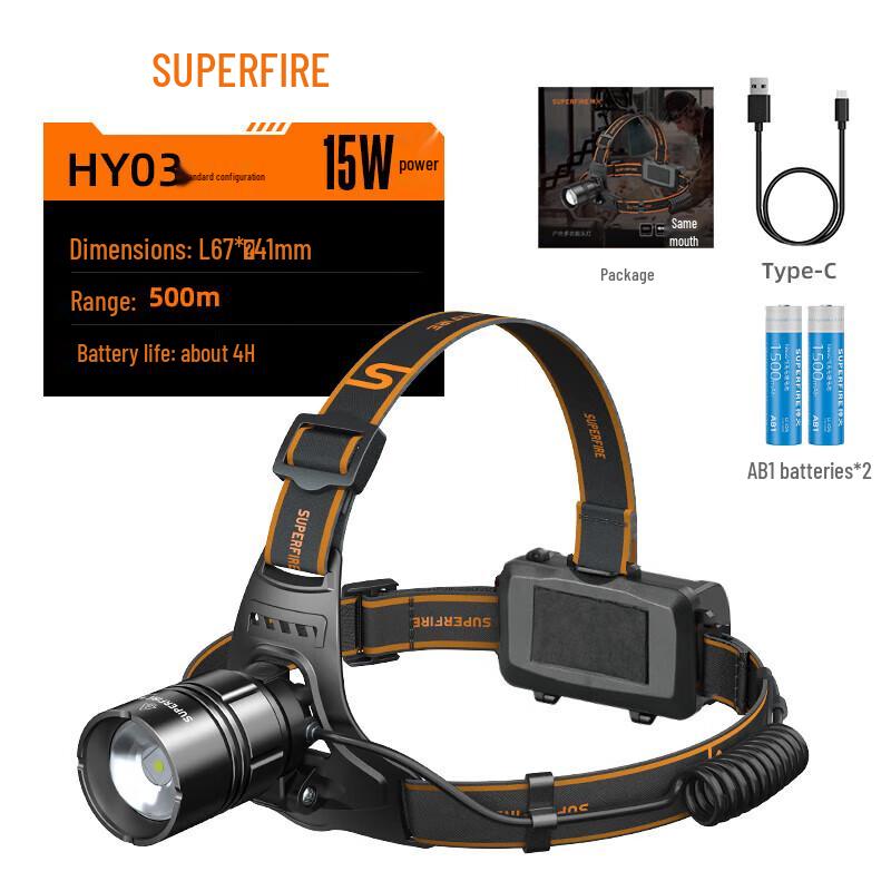 Shenhuo HY03 Zoomable Rechargeable Headlamp
Shenhuo HY03 Zoomable Rechargeable Headlamp
