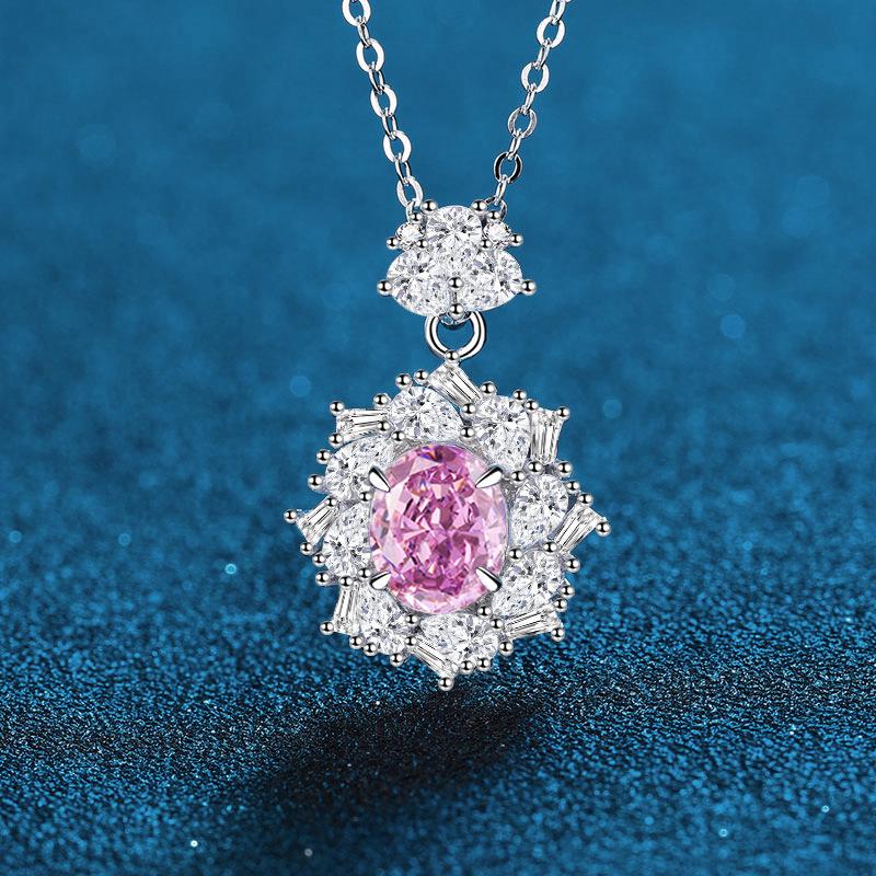 S925 Sterling Silver Necklace with Rose Red and Green Padparadscha Ice Flower Pendant - European and American Luxury Jewelry S925 Silver розы красного
S925 Sterling Silver Necklace with Rose Red and Green Padparadscha Ice Flower Pendant - European and American Luxury Jewelry S925 Silver розы красного