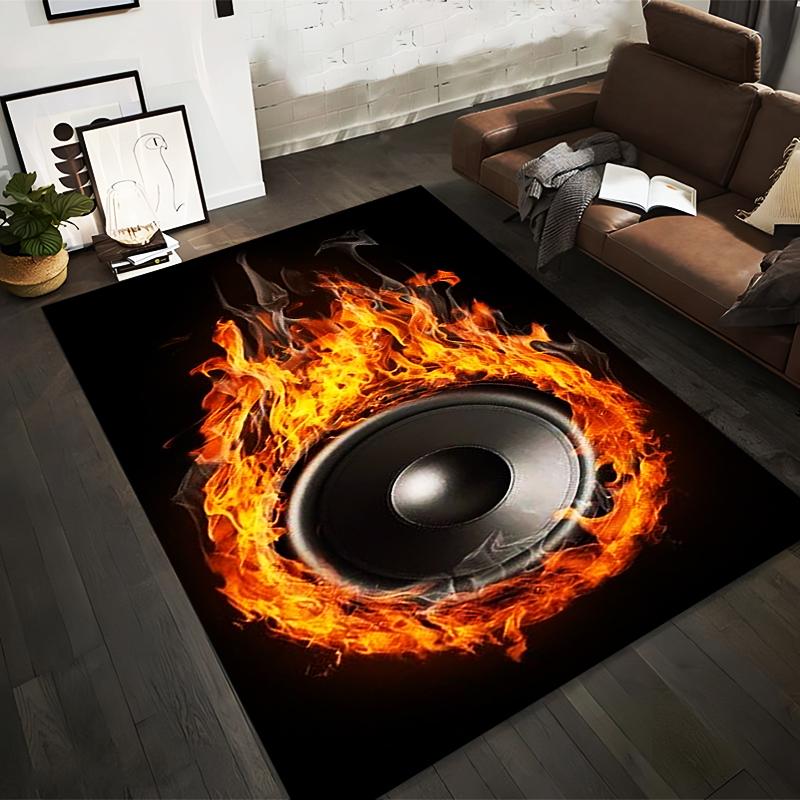 Modern Speaker Pattern Carpet with Fiery Flames Design, Black Suitable for use as an anti-slip for living room bedroom sofas 40x60cm( 15x23in )
Modern Speaker Pattern Carpet with Fiery Flames Design, Black Suitable for use as an anti-slip for living room bedroom sofas 40x60cm( 15x23in )